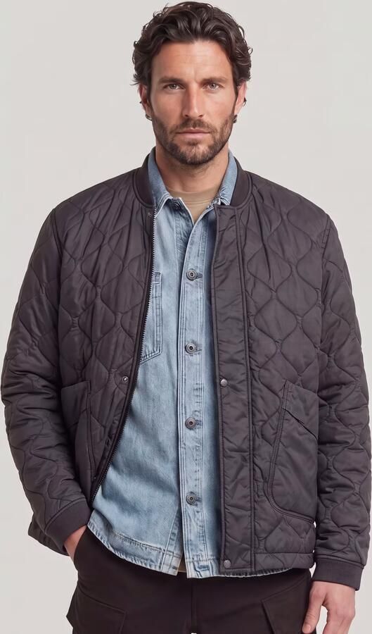 G-Star RAW Lightweight Quilted Jack Grijs Heren - Foto 6