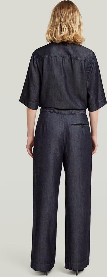 G-Star RAW Lightweight Regular Jumpsuit Donkerblauw Dames - Foto 7
