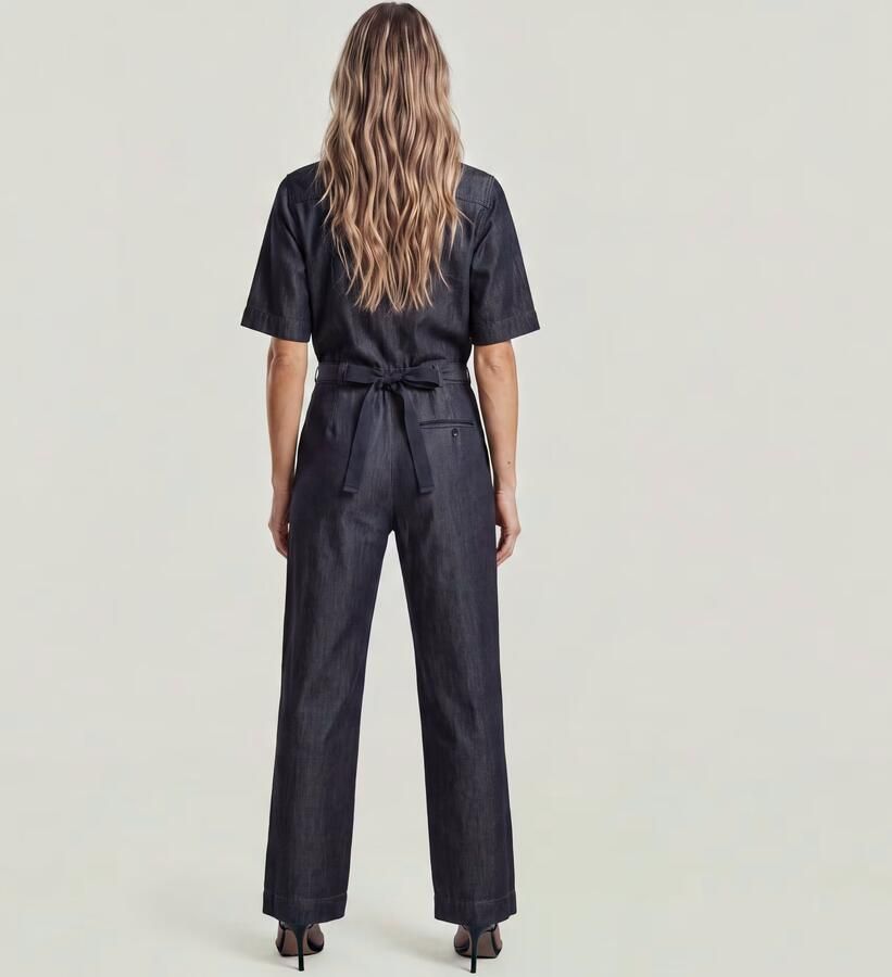 G-Star RAW Lightweight Regular Jumpsuit Donkerblauw Dames - Foto 5