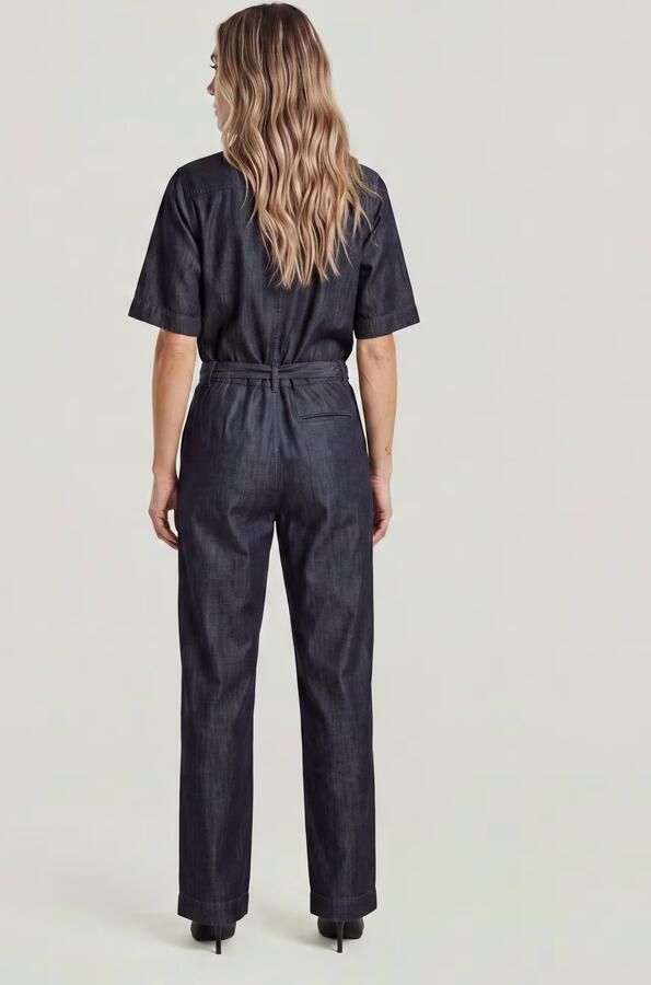 G-Star RAW Lightweight Regular Jumpsuit Donkerblauw Dames - Foto 5