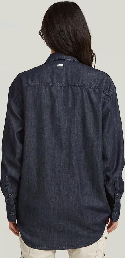 G-Star RAW Lightweight Relaxed Overhemd Donkerblauw Dames - Foto 5