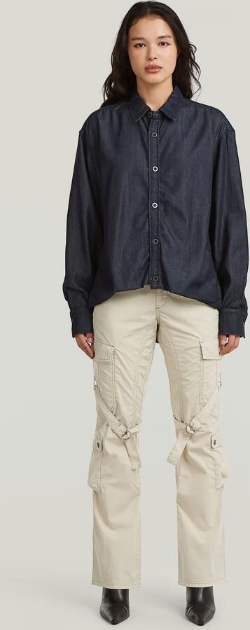 G-Star RAW Lightweight Relaxed Overhemd Donkerblauw Dames - Foto 6