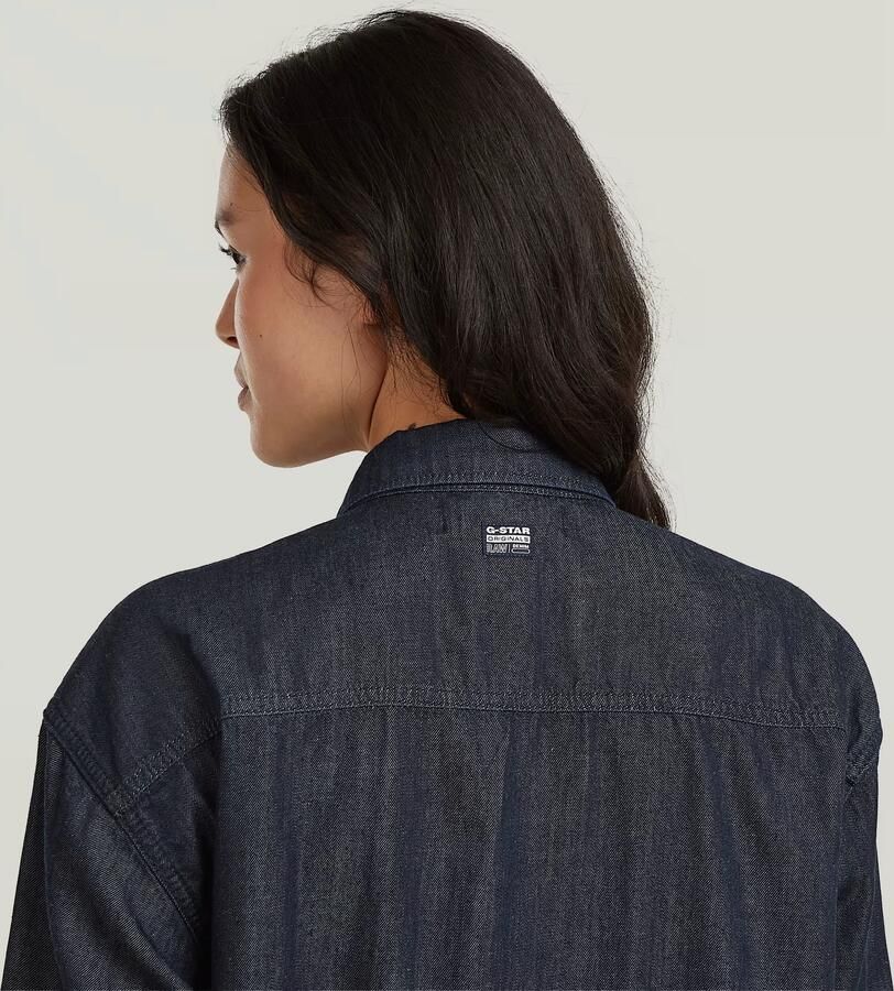 G-Star RAW Lightweight Relaxed Overhemd Donkerblauw Dames - Foto 3