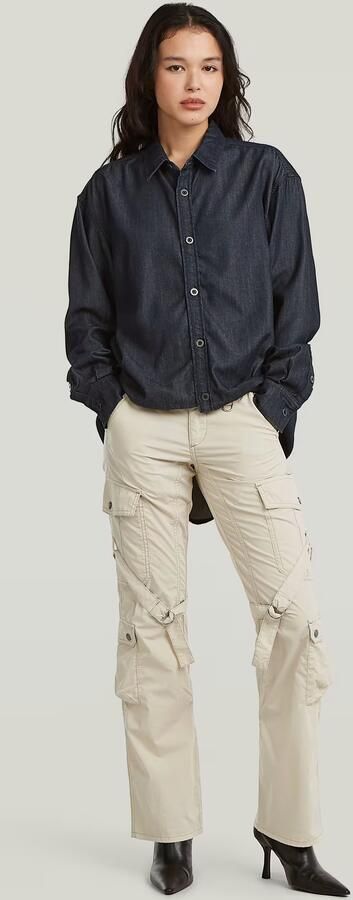 G-Star RAW Lightweight Relaxed Overhemd Donkerblauw Dames - Foto 7