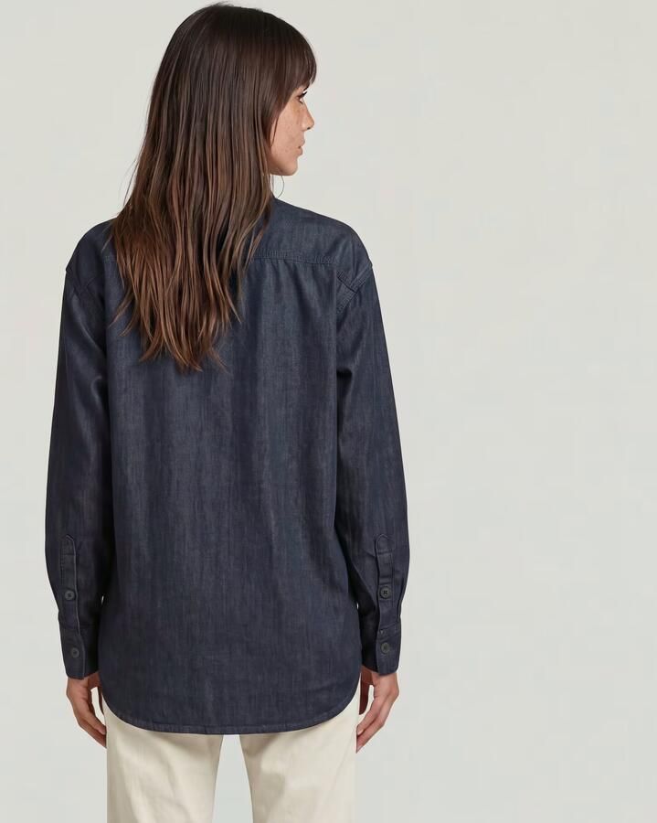 G-Star RAW Lightweight Relaxed Overhemd Donkerblauw Dames - Foto 4