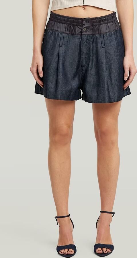 G-Star RAW Lightweight Relaxed Shorts Donkerblauw Dames
