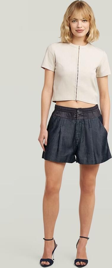 G-Star RAW Lightweight Relaxed Shorts Donkerblauw Dames - Foto 6