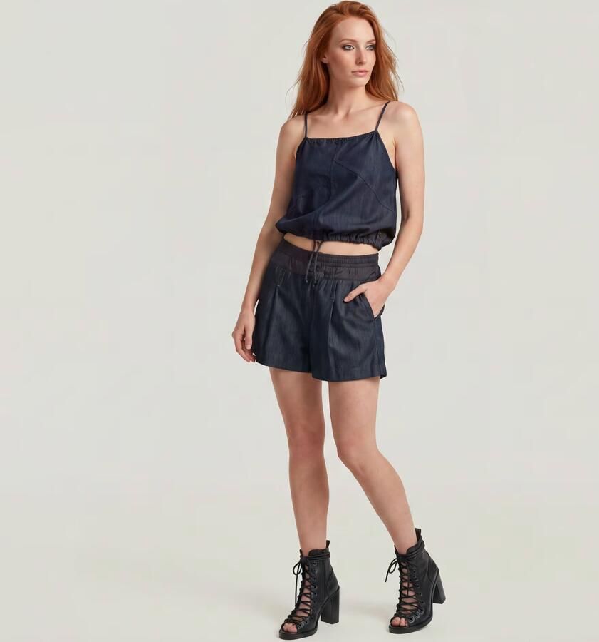 G-Star RAW Lightweight Relaxed Shorts Donkerblauw Dames - Foto 6