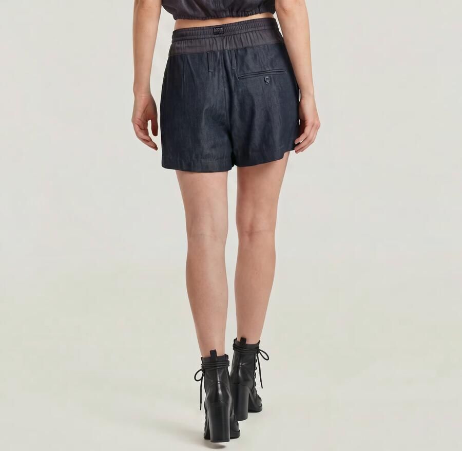 G-Star RAW Lightweight Relaxed Shorts Donkerblauw Dames - Foto 4