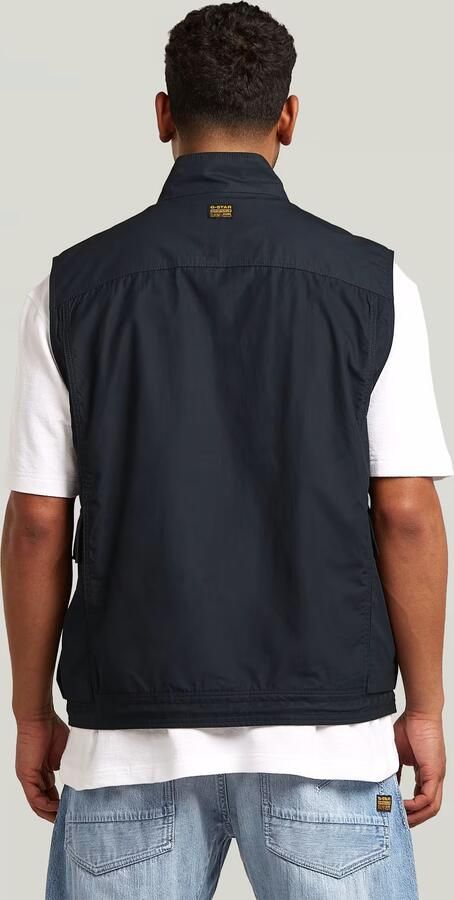 G-Star RAW Lightweight Summer Gilet Donkerblauw Heren - Foto 4