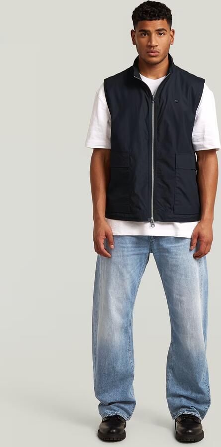 G-Star RAW Lightweight Summer Gilet Donkerblauw Heren - Foto 7