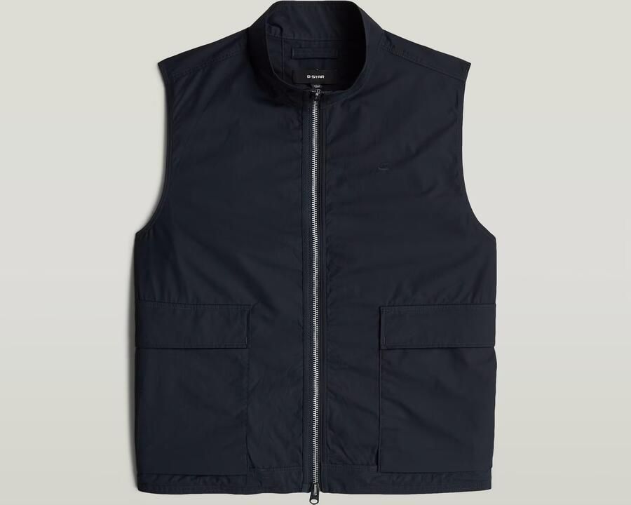 G-Star RAW Lightweight Summer Gilet Donkerblauw Heren - Foto 5