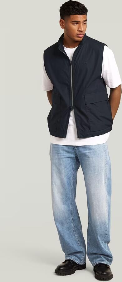 G-Star RAW Lightweight Summer Gilet Donkerblauw Heren - Foto 8