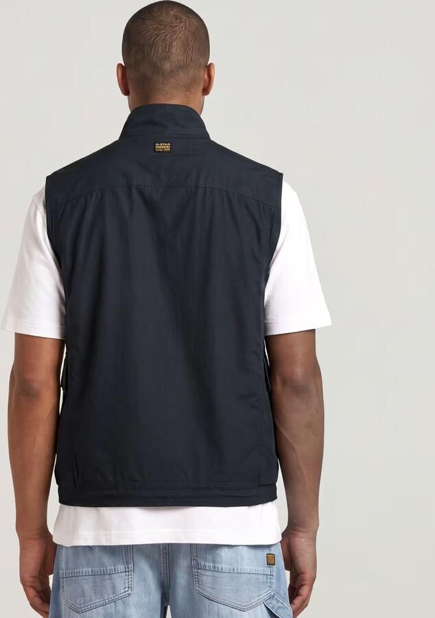 G-Star RAW Lightweight Summer Gilet Donkerblauw Heren - Foto 8