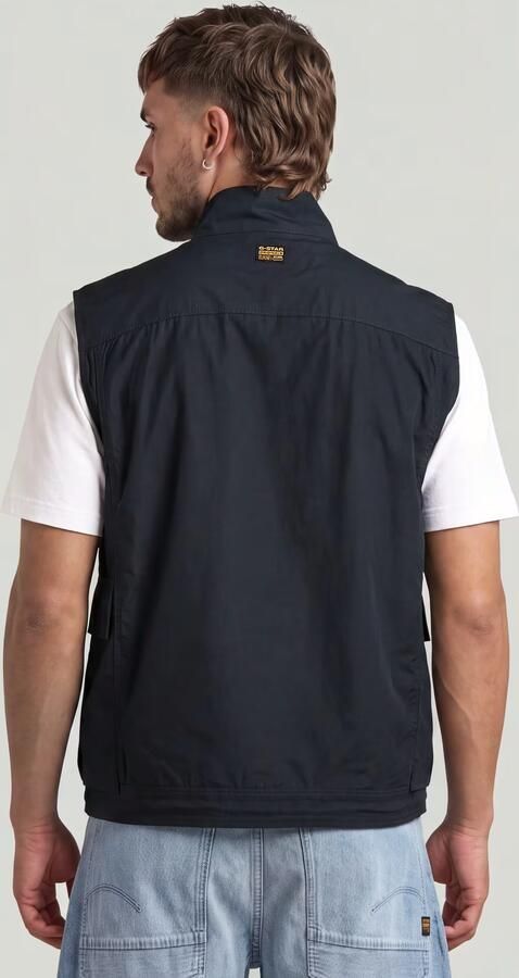 G-Star RAW Lightweight Summer Gilet Donkerblauw Heren - Foto 12