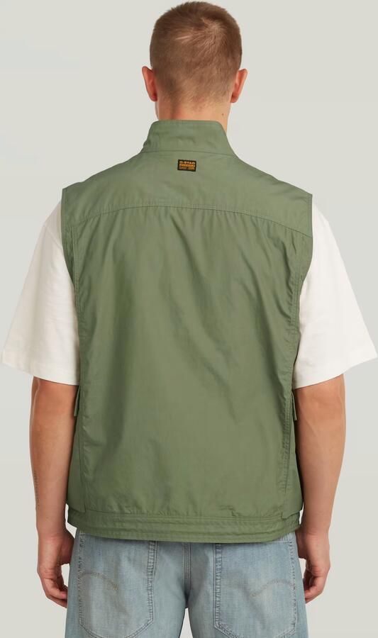 G-Star RAW Lightweight Summer Gilet Groen Heren