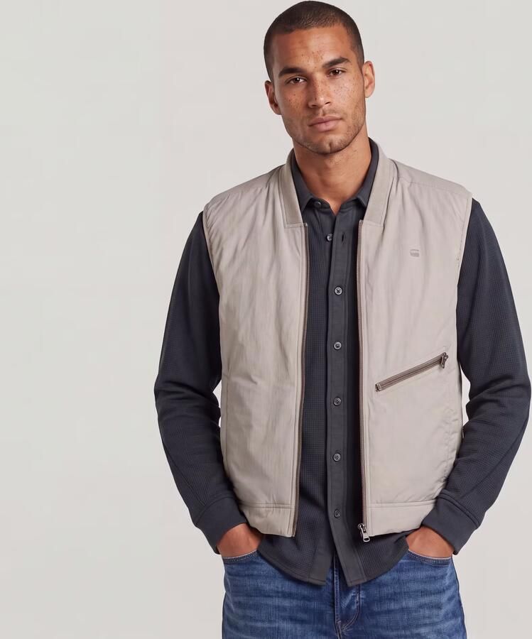 G-Star RAW Lightweight Vest Beige Heren