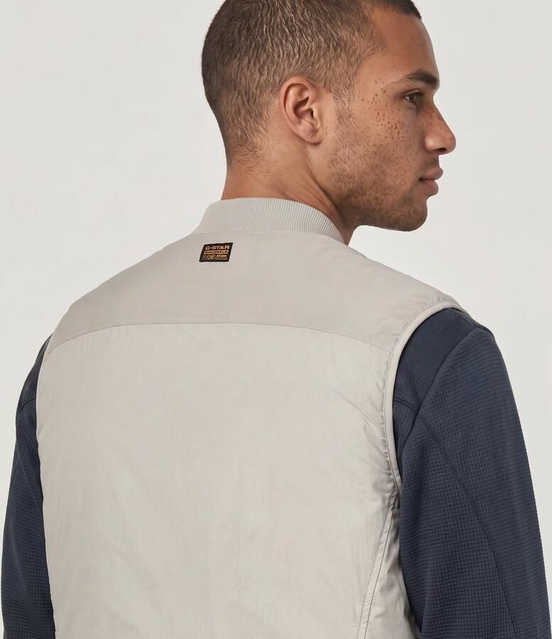 G-Star RAW Lightweight Vest Beige Heren - Foto 4