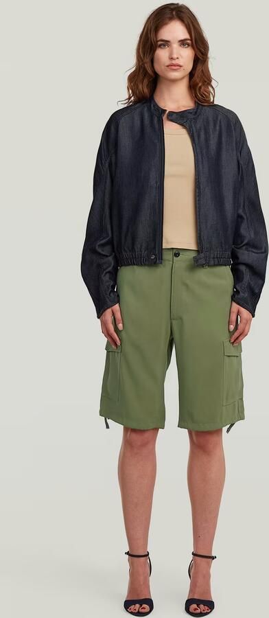 G-Star RAW Lightweight Zomerjas Bomber Donkerblauw Dames - Foto 6