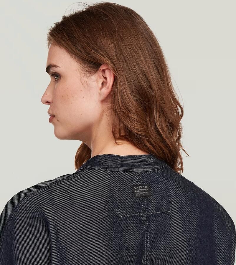 G-Star RAW Lightweight Zomerjas Bomber Donkerblauw Dames - Foto 3