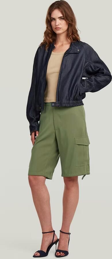 G-Star RAW Lightweight Zomerjas Bomber Donkerblauw Dames - Foto 7