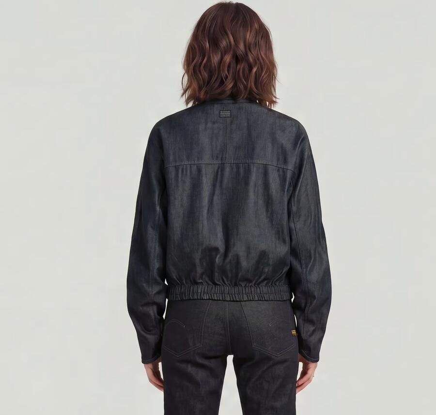 G-Star RAW Lightweight Zomerjas Bomber Donkerblauw Dames - Foto 4