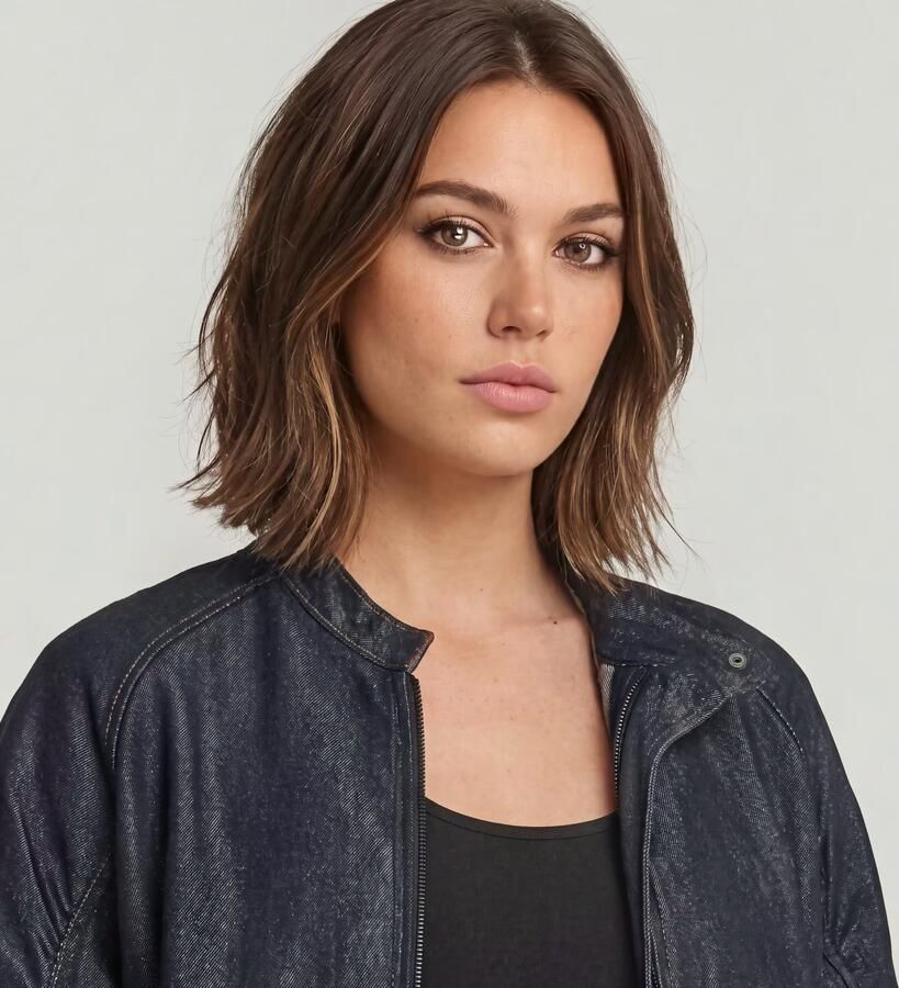 G-Star RAW Lightweight Zomerjas Bomber Donkerblauw Dames - Foto 5