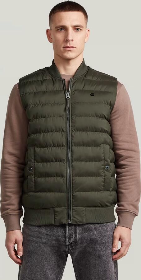G-Star RAW Liner Bodywarmer Grijs Heren