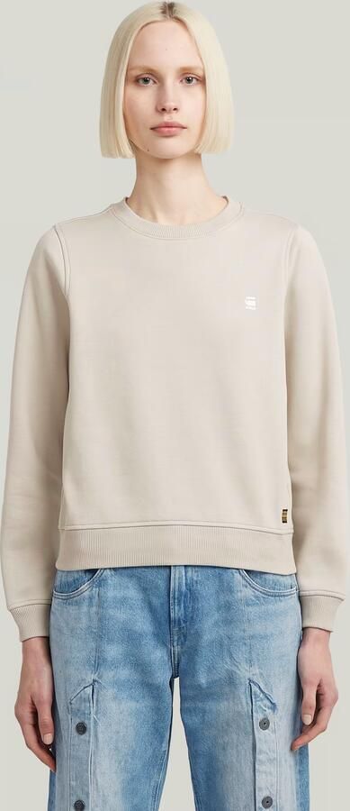 G-Star RAW Logo Crew Sweater Beige Dames - Foto 7