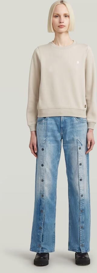 G-Star RAW Logo Crew Sweater Beige Dames - Foto 6