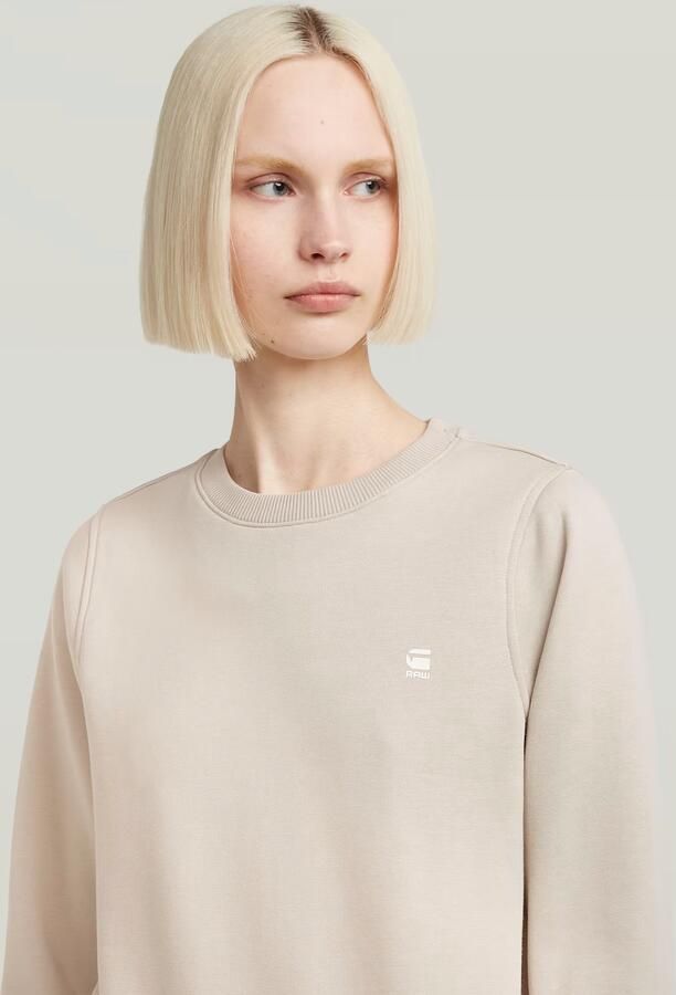 G-Star RAW Logo Crew Sweater Beige Dames - Foto 3