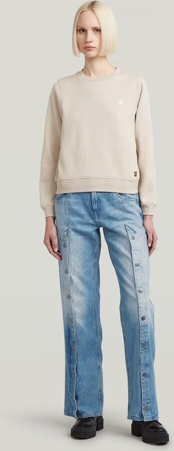 G-Star RAW Logo Crew Sweater Beige Dames - Foto 5