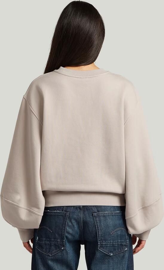 G-Star RAW Logo Crew Sweater Beige Dames - Foto 4