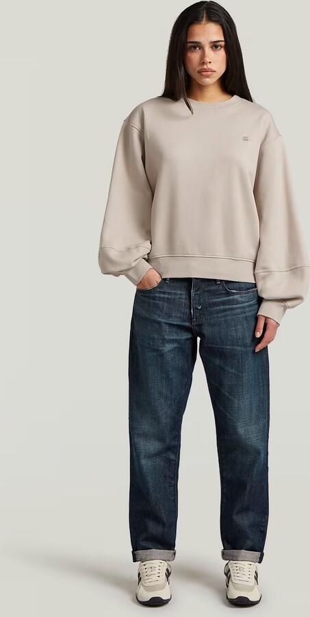 G-Star RAW Logo Crew Sweater Beige Dames - Foto 6