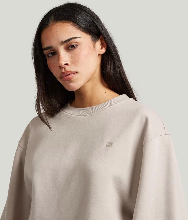 G-Star RAW Logo Crew Sweater Beige Dames - Foto 3