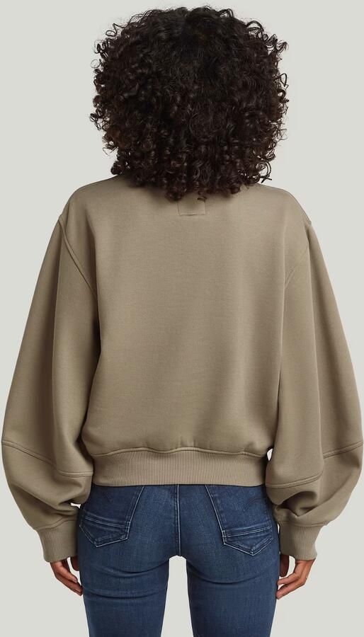 G-Star RAW Logo Crew Sweater Beige Dames