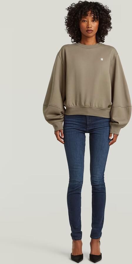 G-Star RAW Logo Crew Sweater Beige Dames - Foto 4