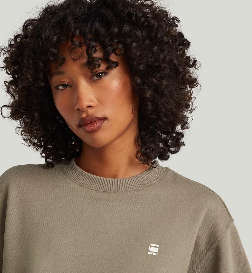 G-Star RAW Logo Crew Sweater Beige Dames - Foto 3