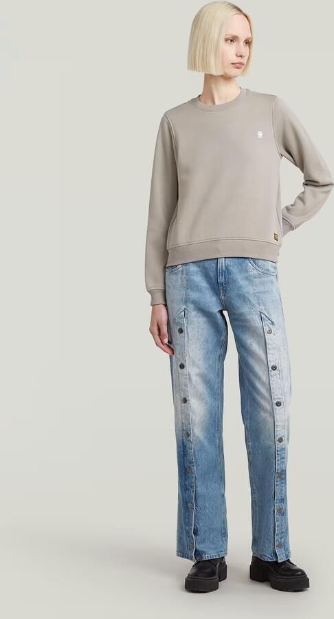 G-Star RAW Logo Crew Sweater Grijs Dames - Foto 6