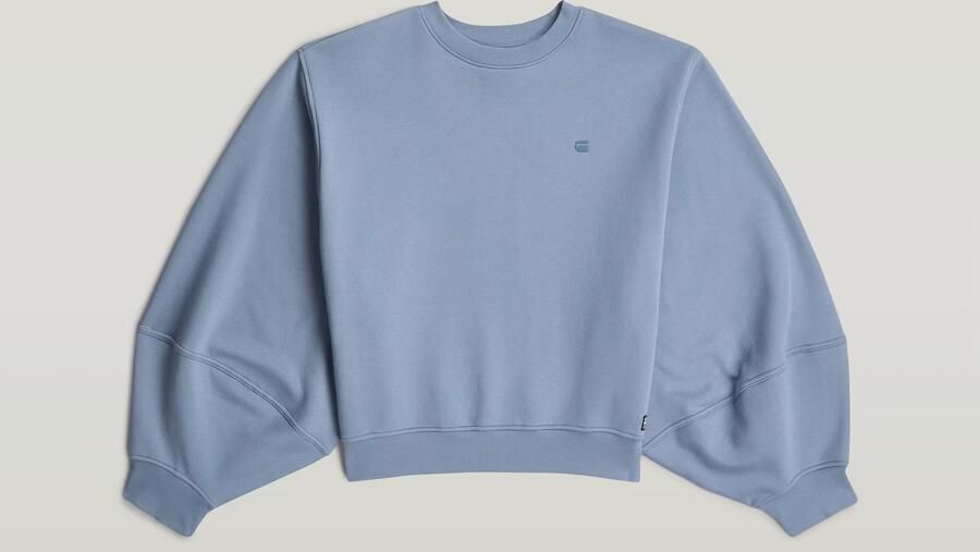 G-Star RAW Logo Crew Sweater Lichtblauw Dames - Foto 5