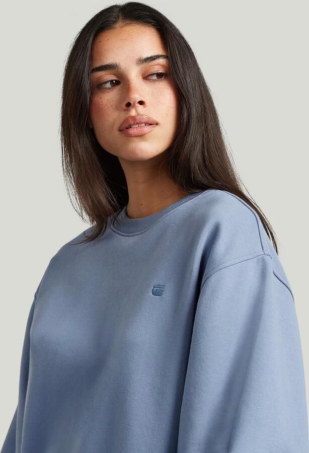 G-Star RAW Logo Crew Sweater Lichtblauw Dames - Foto 3