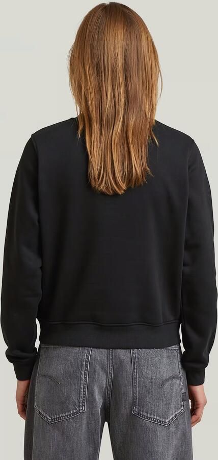 G-Star RAW Logo Crew Sweater Zwart Dames - Foto 5