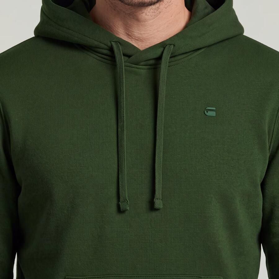 G-Star RAW Logo Hooded Sweater Groen Heren - Foto 3