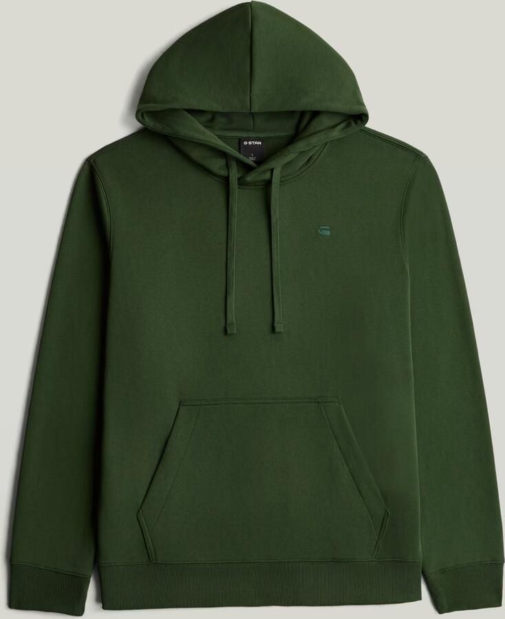 G-Star RAW Logo Hooded Sweater Groen Heren - Foto 6