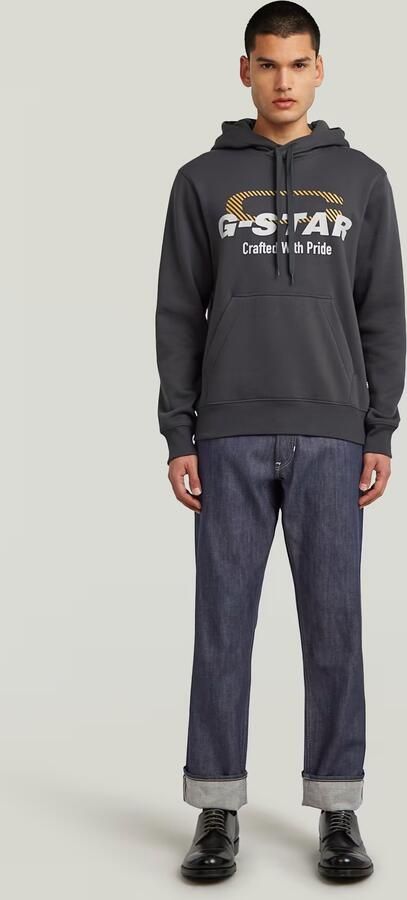 G-Star RAW Logo Hoodie Grijs Heren - Foto 5