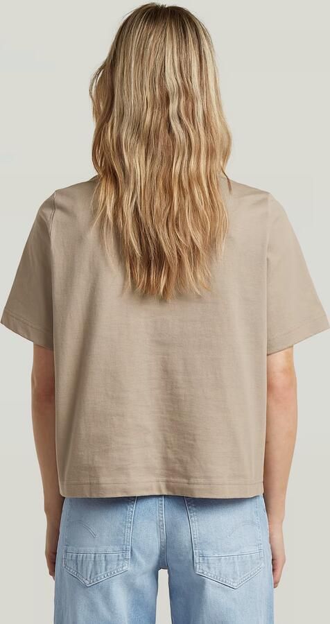 G-Star RAW Logo Mock T-Shirt Beige Dames - Foto 5