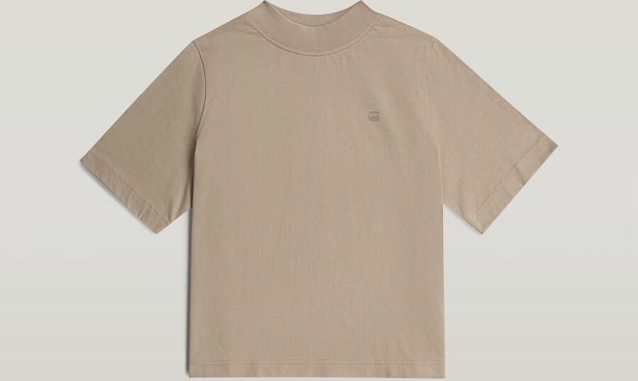 G-Star RAW Logo Mock T-Shirt Beige Dames - Foto 4