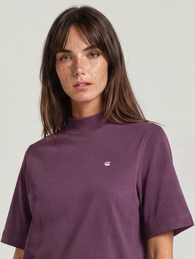 G-Star RAW Logo Mock Top Paars Dames - Foto 3