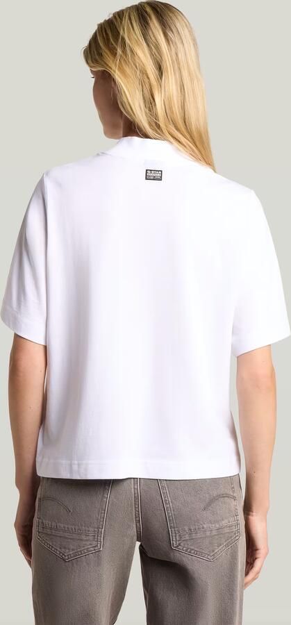 G-Star RAW Logo Mock Top Wit Dames - Foto 4
