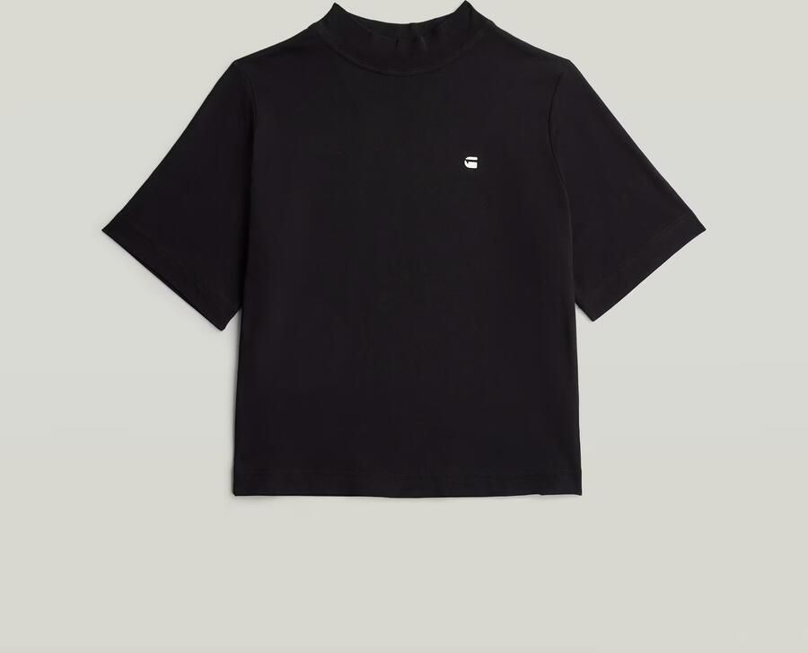 G-Star RAW Logo Mock Top Zwart Dames - Foto 3